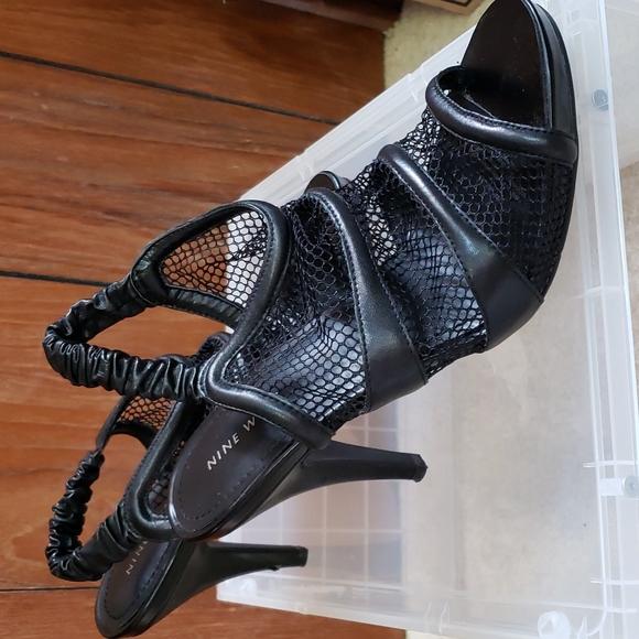 Nine west mesh high heel sandals - Picture 2 of 4